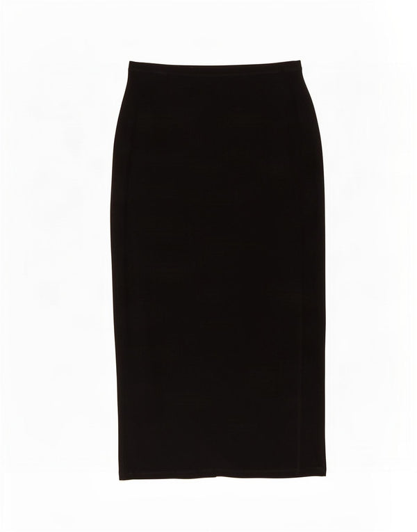 Falda midi Krizia para mujer IT 44 Medium W30 Black