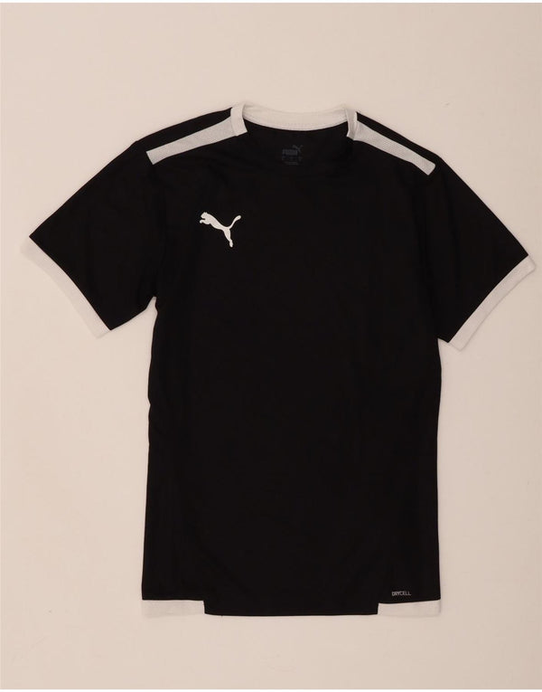 Puma Hombre Camiseta Top Small Negro Colorblock Poliéster