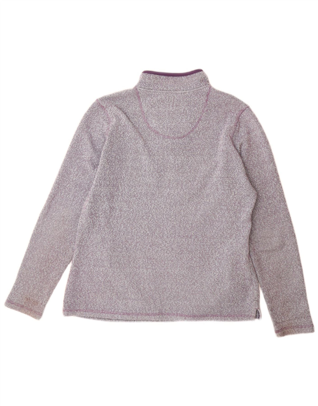 Weird Fish Suéter tipo jersey con cuello y cremallera para mujer UK 44 Poliéster morado grande