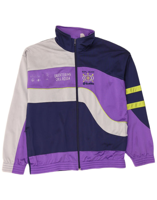 Lotto Mens Graphic Chándal Top Chaqueta Grande Azul Marino Colorblock