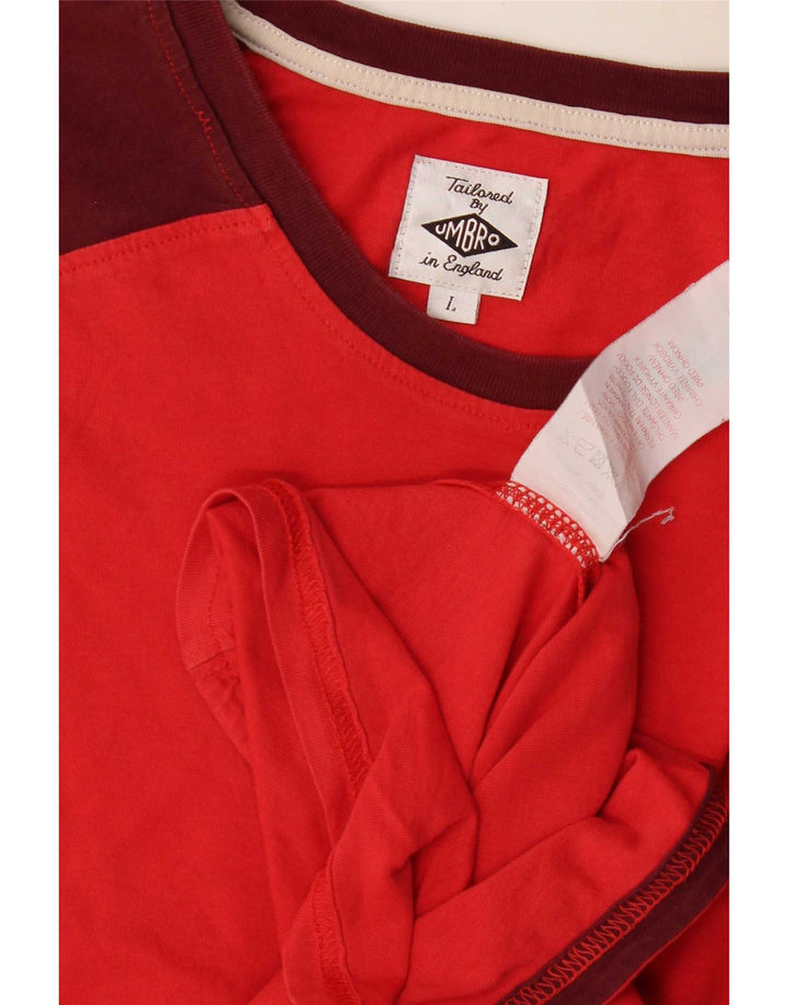 Umbro - Camiseta para hombre, talla grande, color rojo