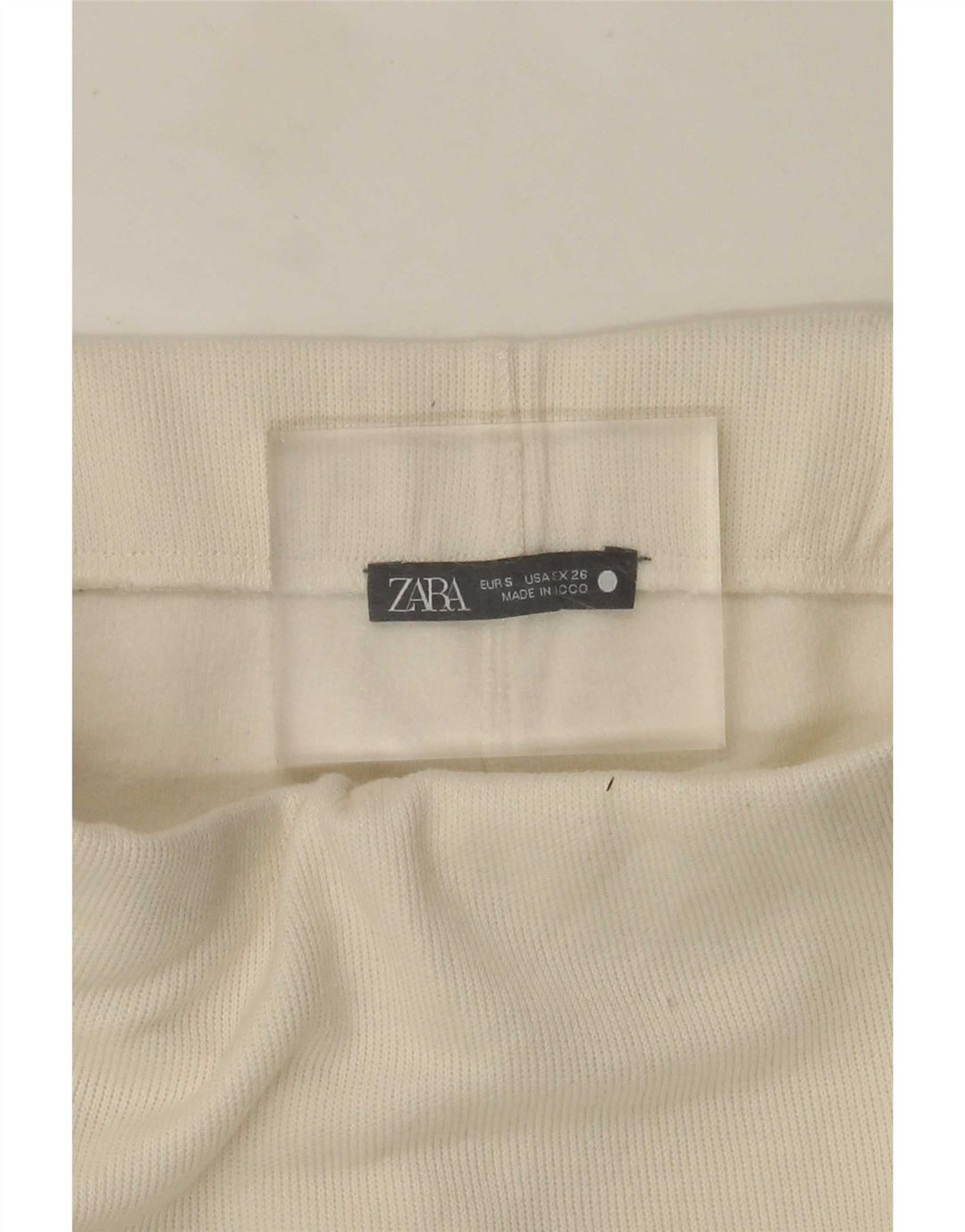 Zara Mujer Falda Midi Pequeña W26 Blanco Roto