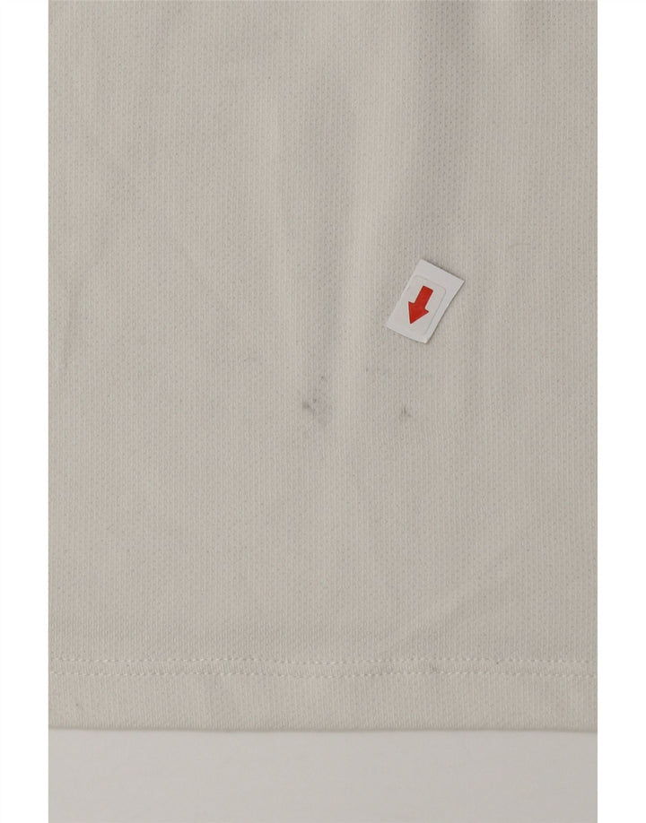 Nike Dri Fit Graphic Camiseta para hombre, talla pequeña, poliéster blanco