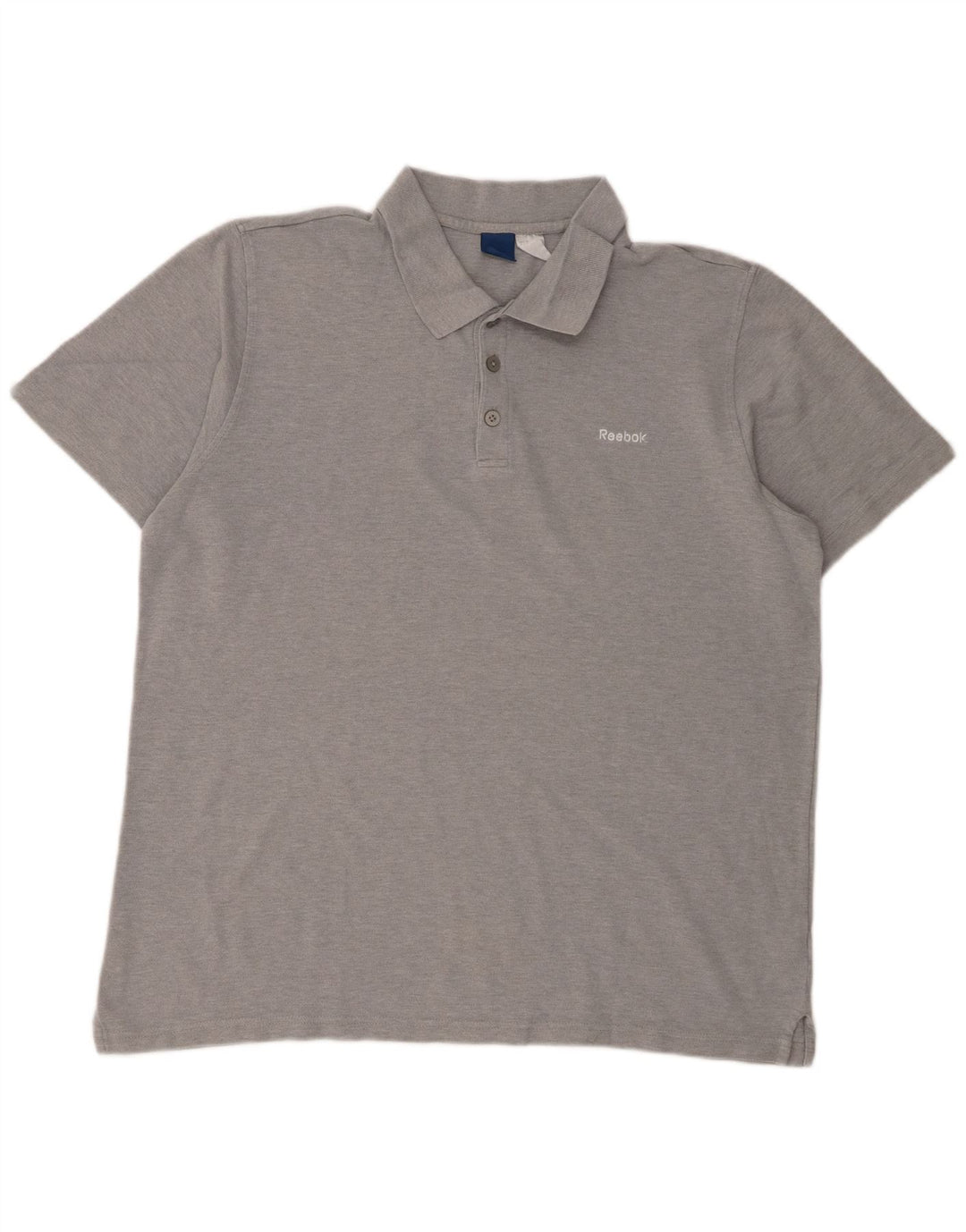 Polo Reebok Hombre XL Algodón Moteado Gris