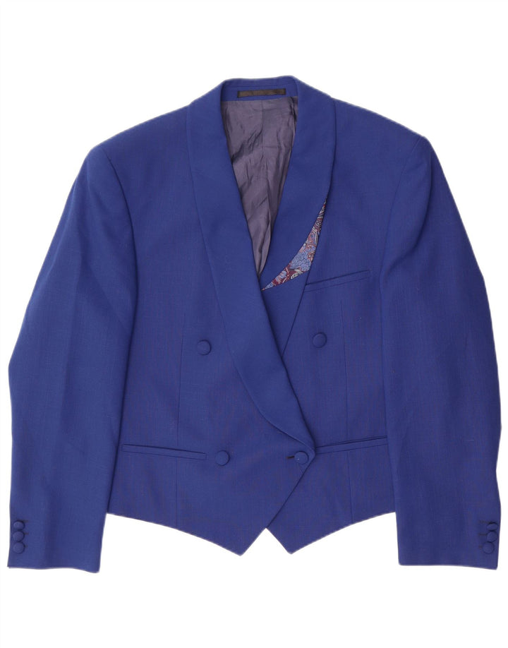 ERIC LASALLE Chaqueta tipo blazer con doble botonadura para mujer IT 48 XL Azul