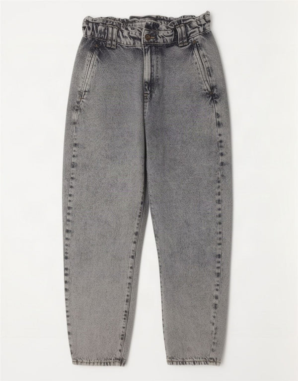 Zara Jeans Cónicos De Cintura Alta Para Mujer EU 34 2XS W24 L25 Algodón Azul