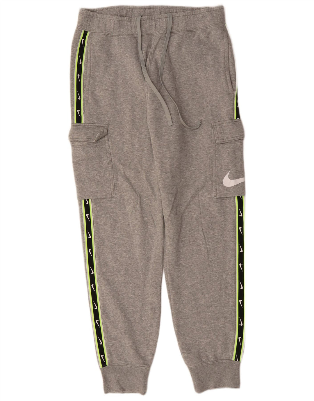 NIKE Hombre Pantalones De Chándal Graphic Cargo De Algodón Color Block Gris Medio