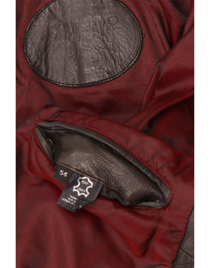 Chaqueta de cuero para hombre Liberty IT 54 2XL Cuero marrón