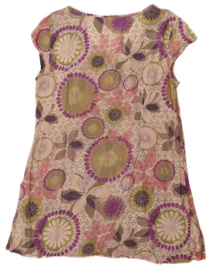 WHITE STUFF Vestido básico para mujer UK 44 Algodón floral morado mediano