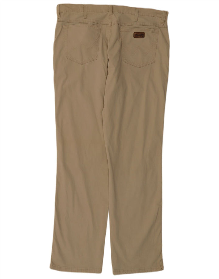 WRANGLER Pantalones informales rectos para hombre W38 L33 Beige