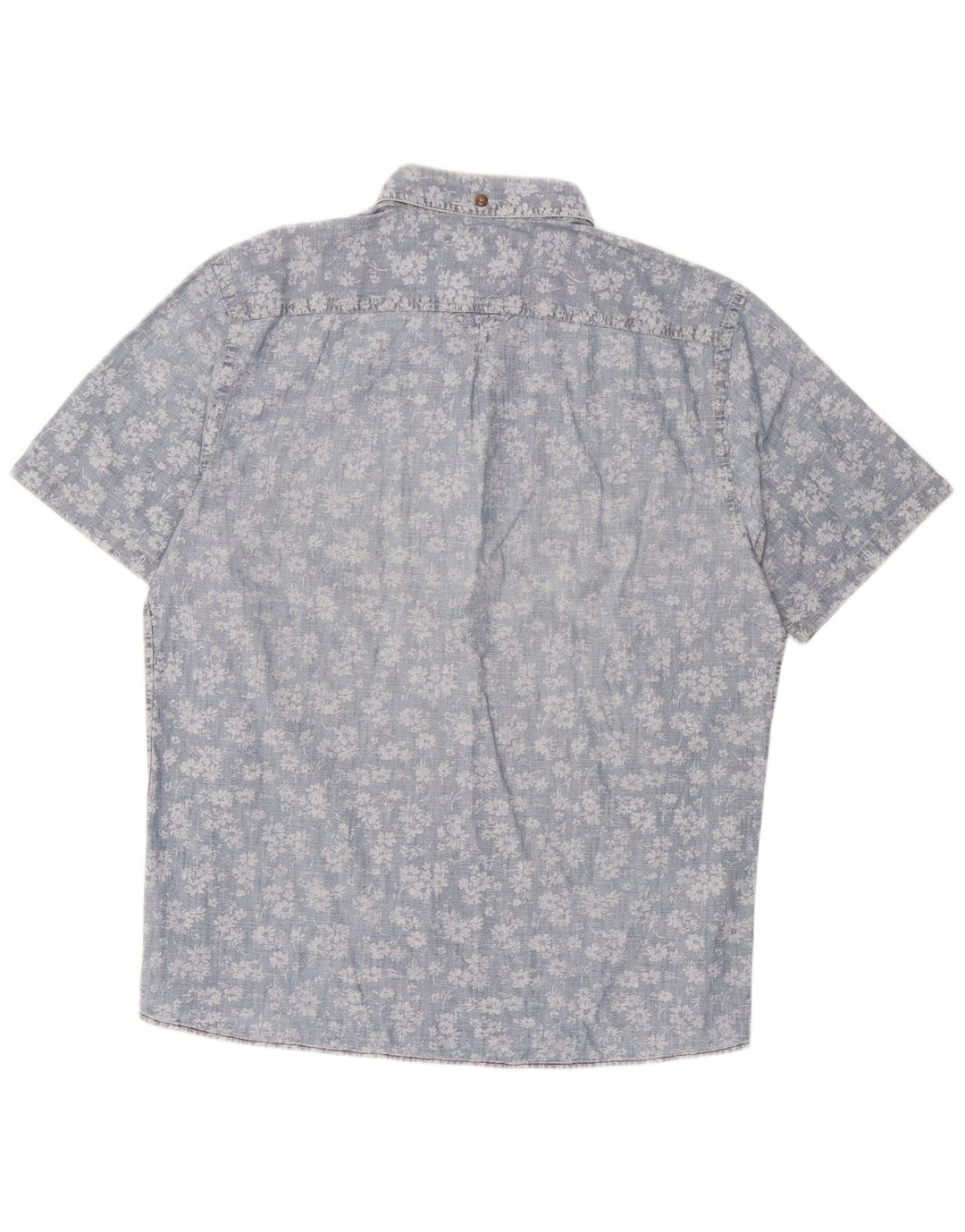 Marlboro Classics Camisa de manga corta para hombre, ajustada, talla 2XL, color azul floral