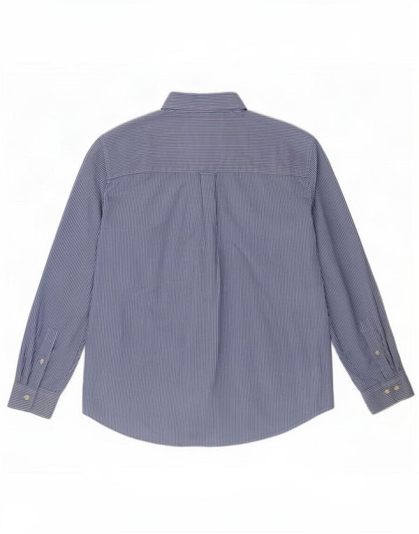 Chaps Camisa de fácil cuidado para hombre, 2XL, algodón a rayas azules