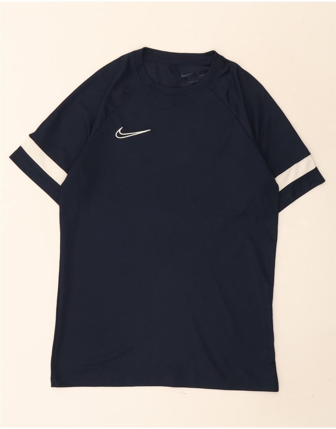 Camiseta Nike Dri Fit para hombre con bloques de color azul marino mediano