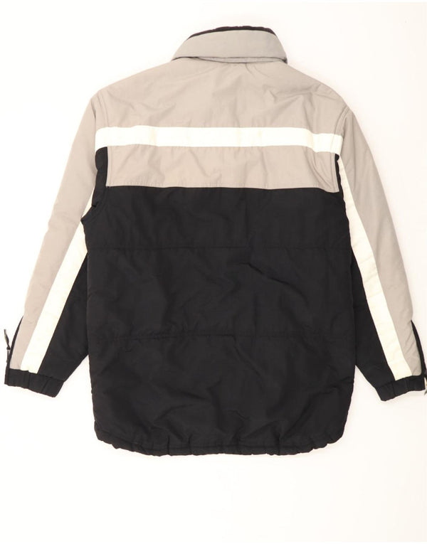 FILA Chaqueta acolchada para hombre UK 38 Medium Black Colourblock Poliamida