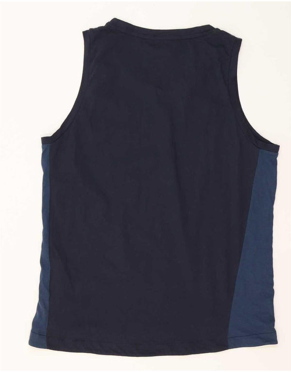 Lotto Hombre Chaleco Top XL Azul Marino Colorblock Algodón