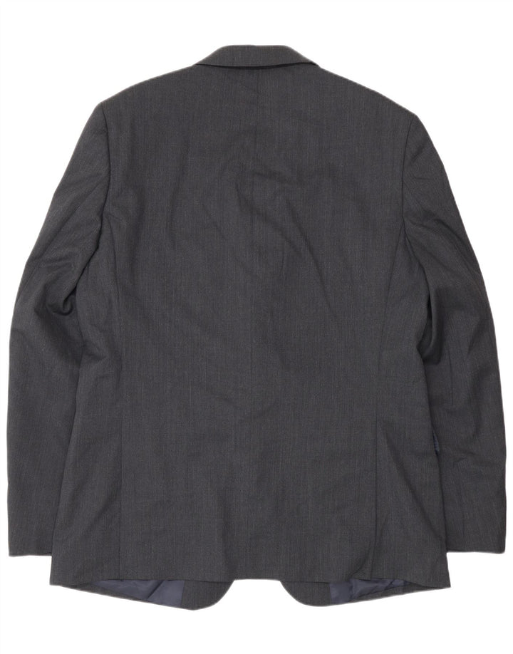 John Lewis Chaqueta tipo blazer de 2 botones para hombre UK 44 2XL Poliéster gris