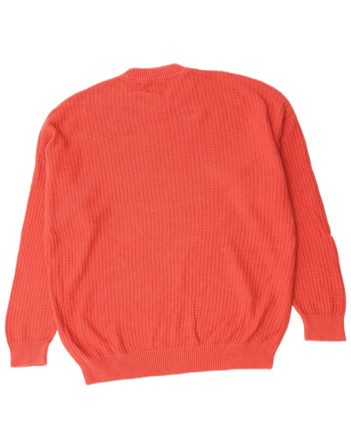 Zara Hombre Jersey Cuello Redondo Jersey Algodón Rojo Medio