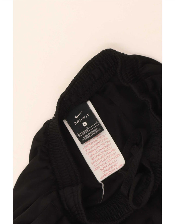 Nike Pantalones de chándal para niños 12-13 años Grande Negro Colorblock Poliéster