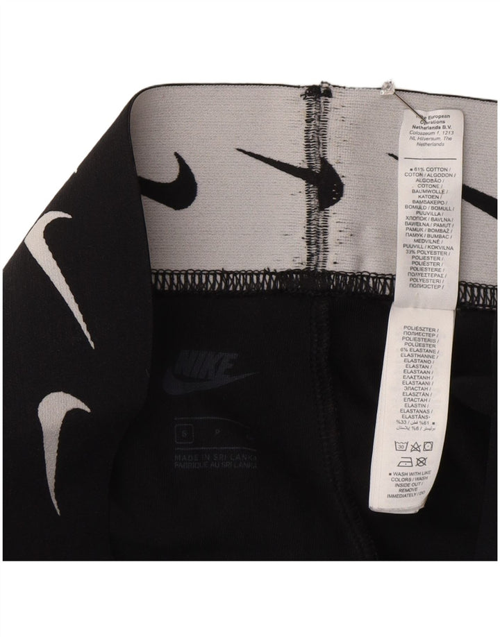 Nike Leggings gráficos para mujer UK 10 Small Algodón negro