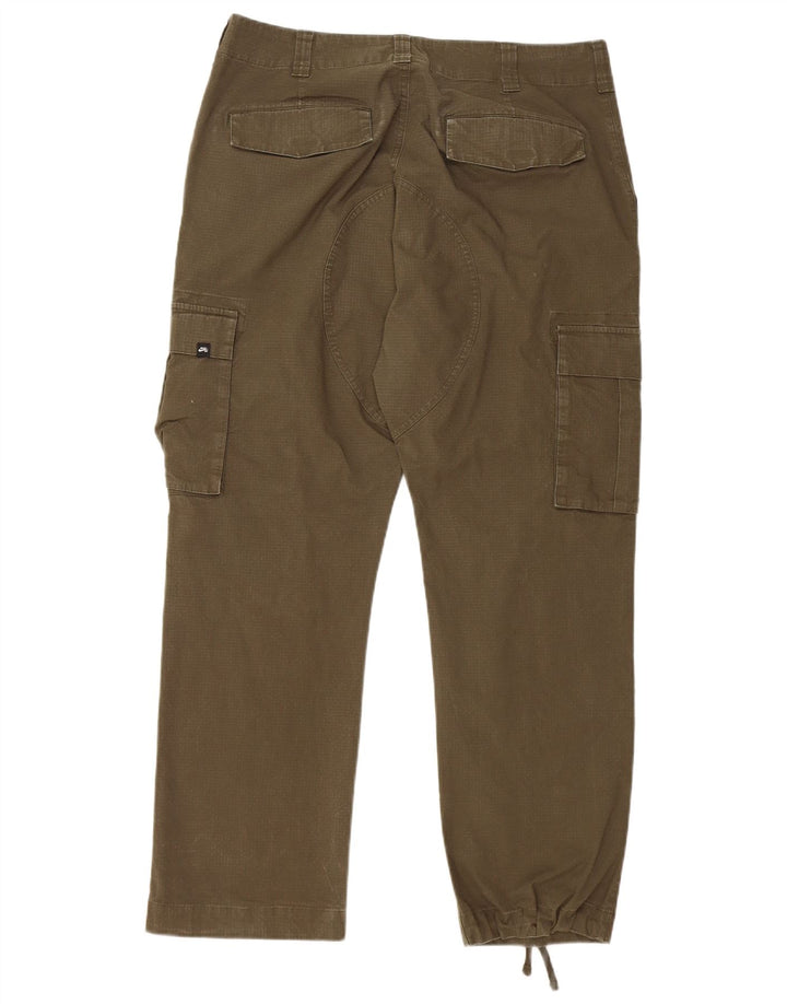 Pantalón cargo recto NIKE Mujer W34 L27 Algodón caqui