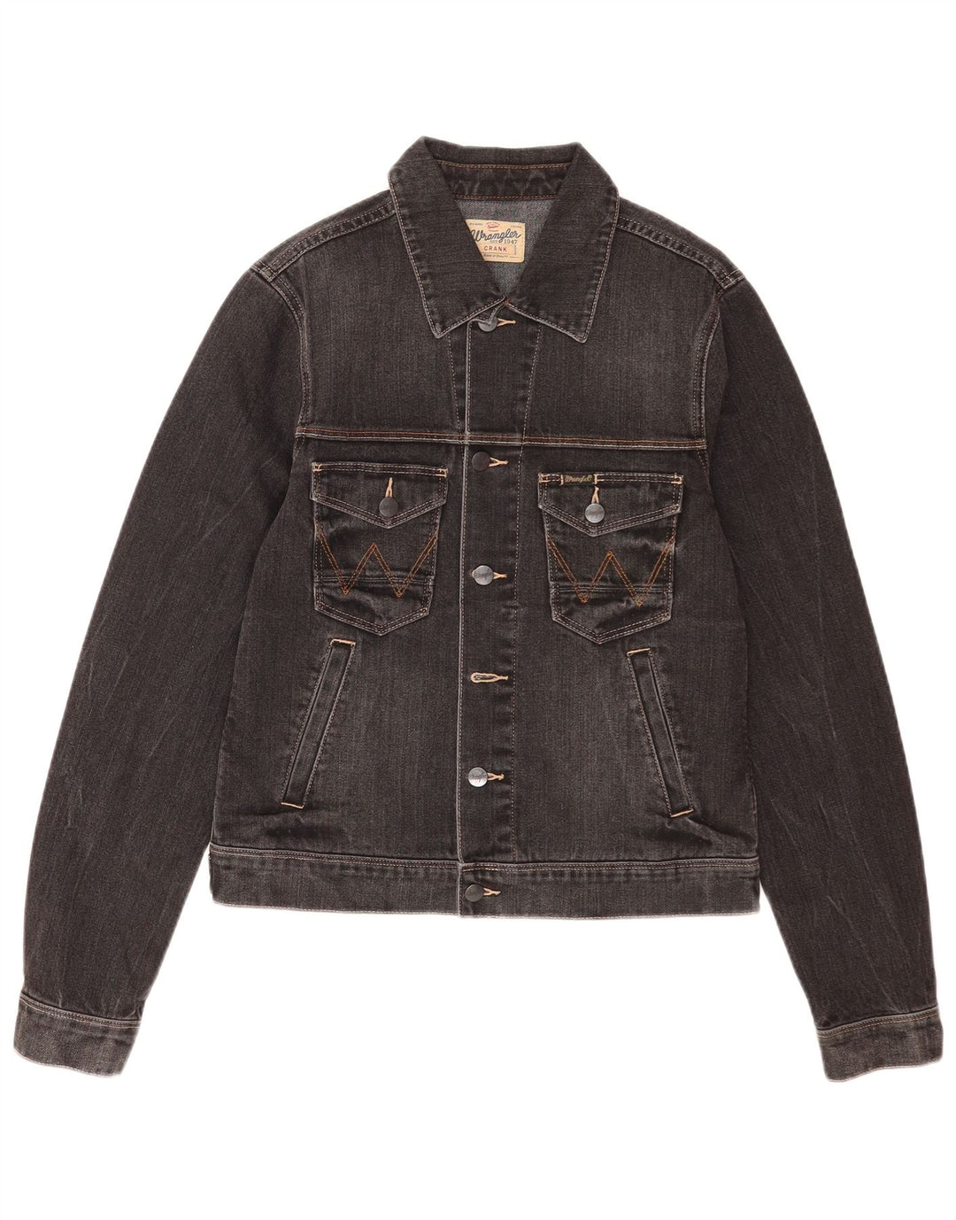 Wrangler Chaqueta Vaquera Crank para Hombre UK 36 Small Negro