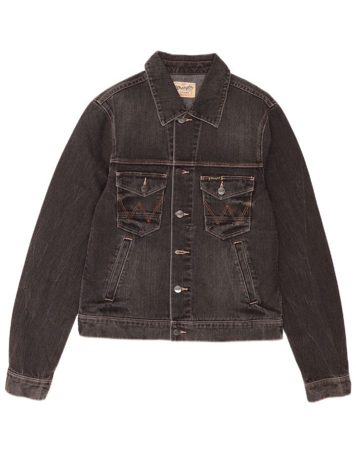 Wrangler Chaqueta Vaquera Crank para Hombre UK 36 Small Negro