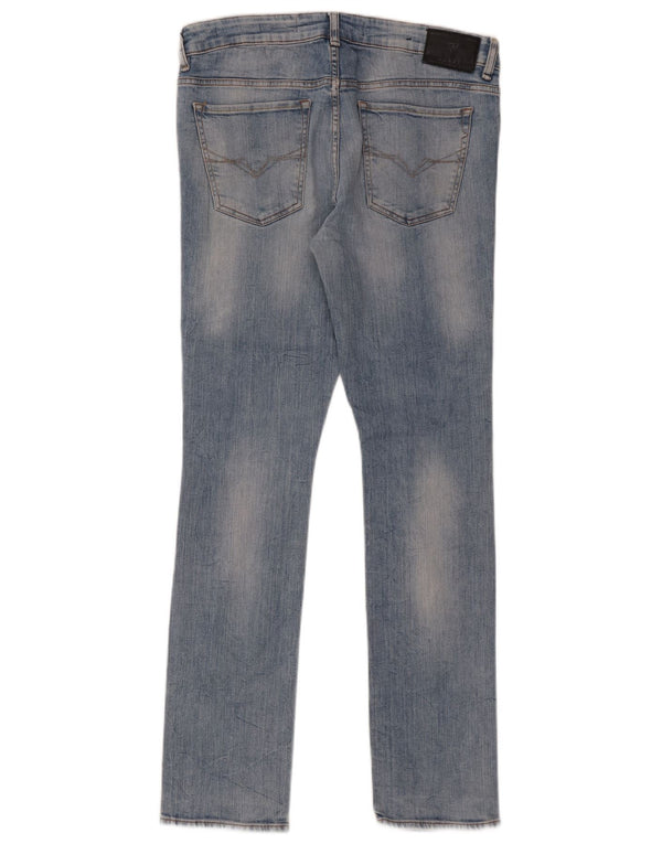 Guess Vaqueros pitillo para hombre W33 L32 Algodón azul