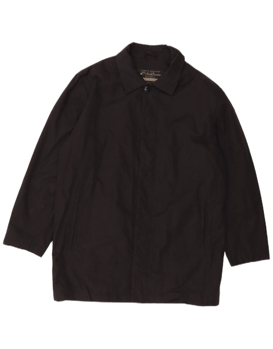 Eddie Bauer Abrigo holgado para hombre UK 38 Mediano Algodón negro