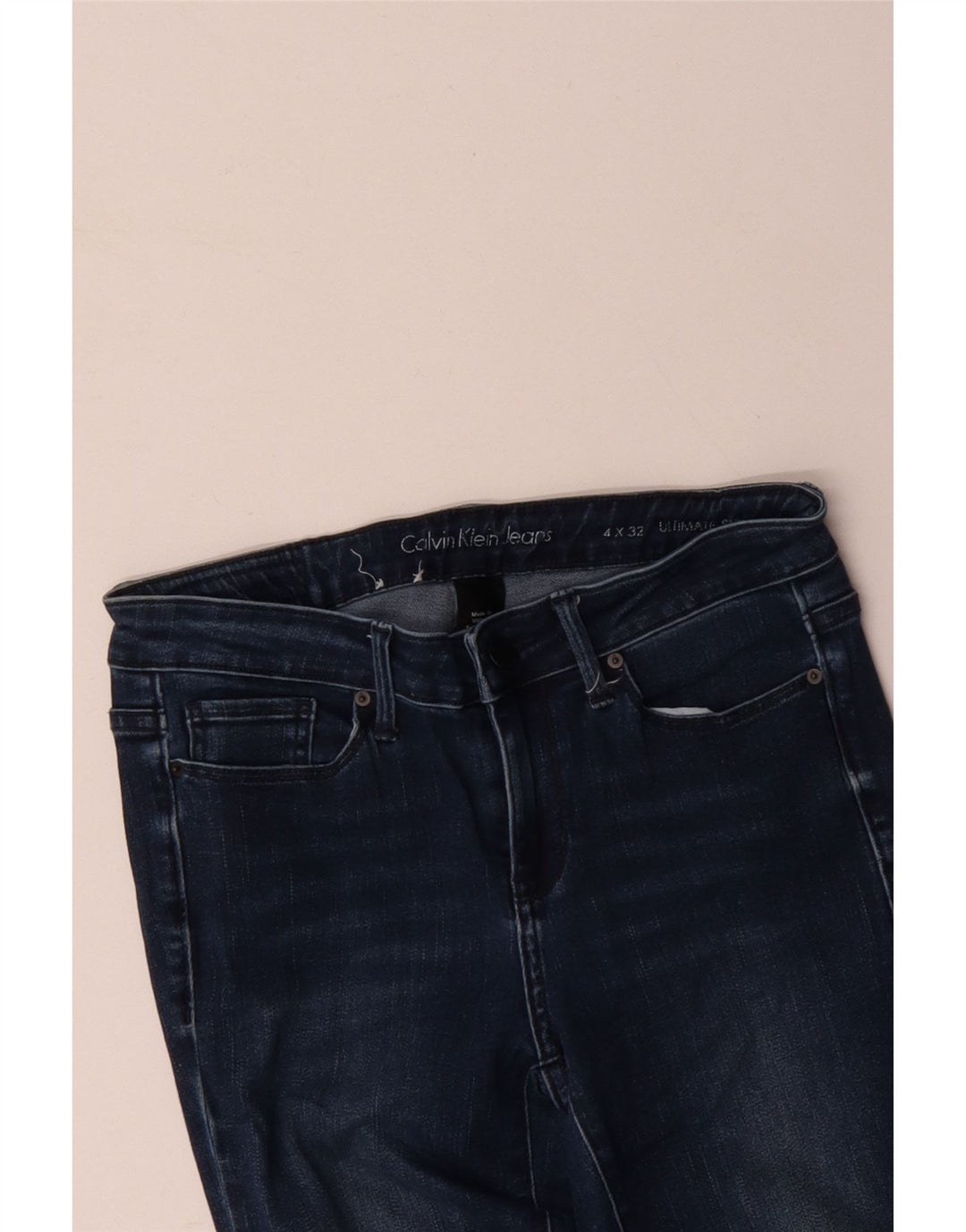 Vaqueros pitillo para mujer CALVIN KLEIN W32 L32 Algodón azul