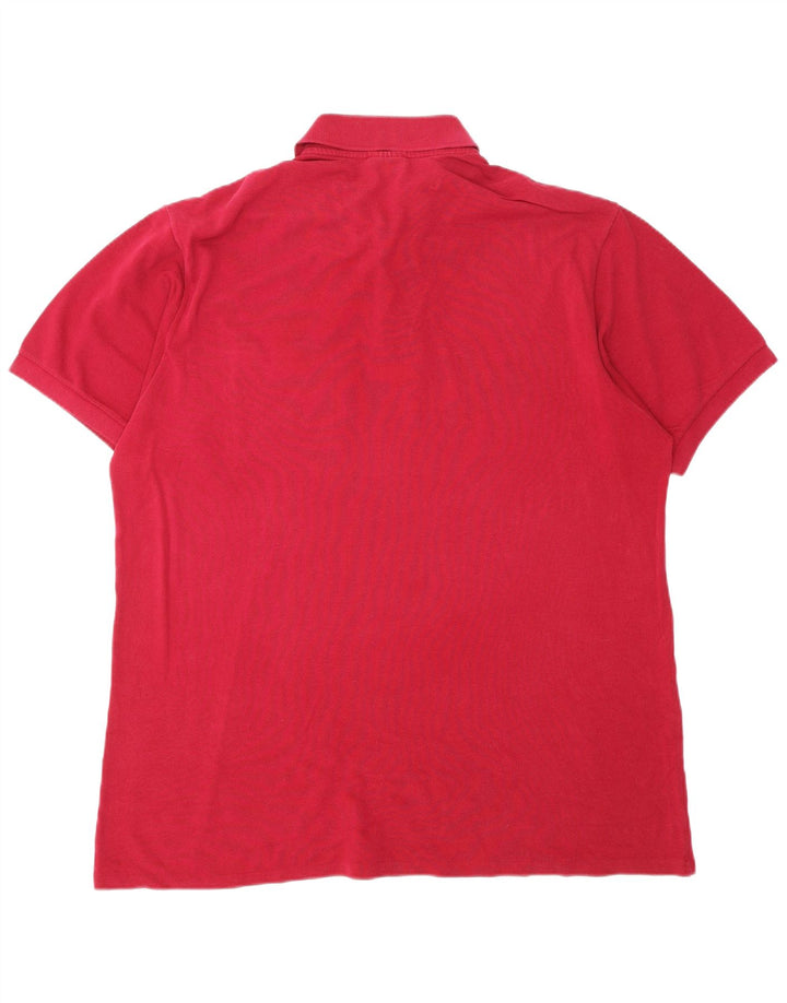 LACOSTE Polo para hombre Talla 6 XL Algodón rojo