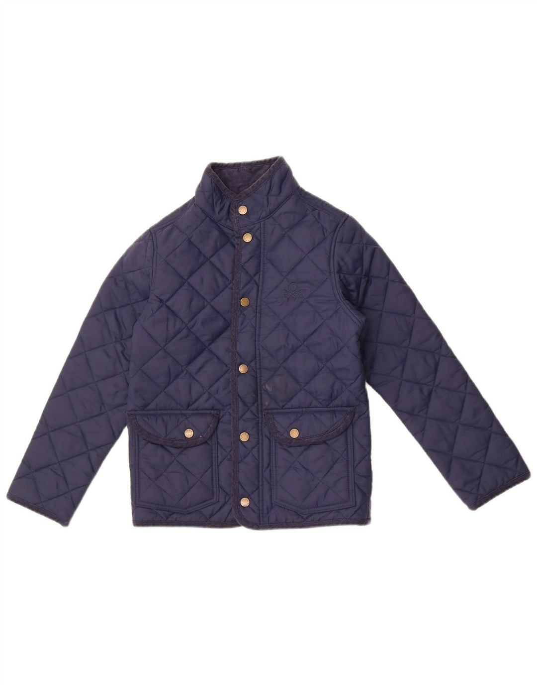 Benetton Chaqueta Acolchada Mujer UK 40 Small Azul Marino