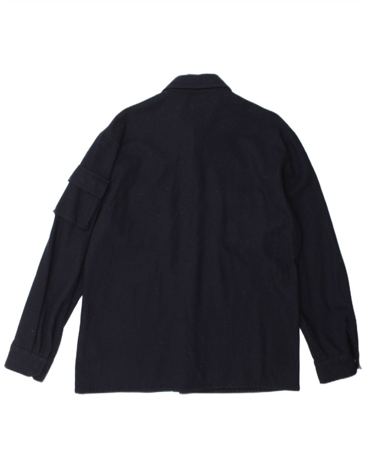 G-Star Chaqueta utilitaria para hombre UK 42 XL Lana azul marino