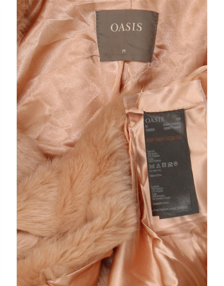 Chaqueta de piel sintética para mujer Oasis UK 44 Acrílico rosa medio