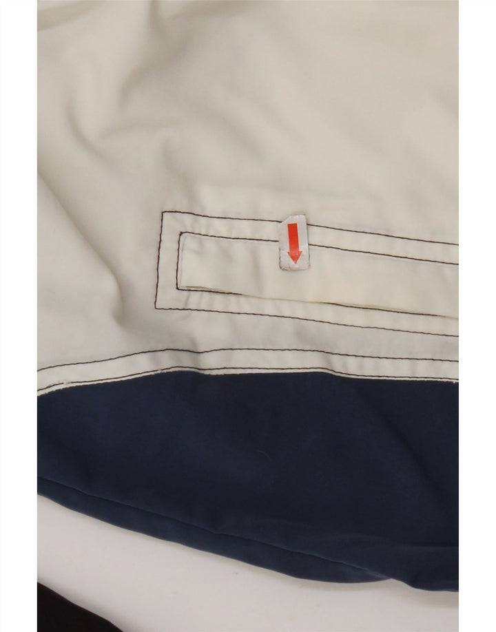 LOTTO Chaqueta de chándal para hombre ES 36/38 Small Blanco Colorblock Poliéster