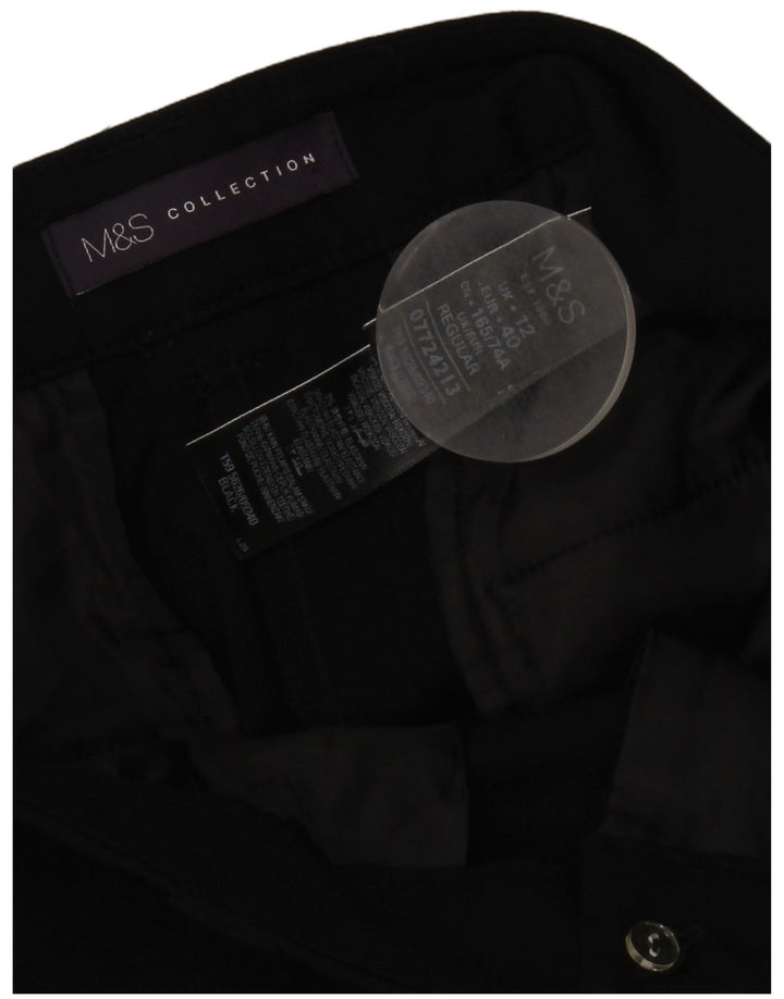 Marks & Spencer Pantalones chinos para mujer UK 12 Medium W34 L29 Negro