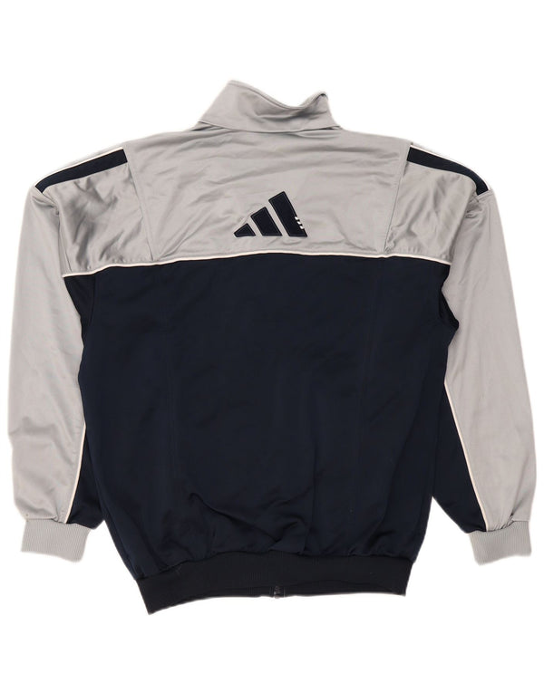 ADIDAS Chaqueta de chándal para hombre UK 38/40 Medium Azul marino Colorblock