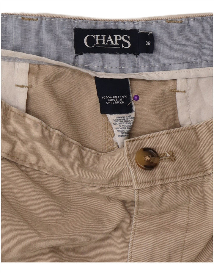Chaps Pantalones cortos chinos para hombre W38 XL Algodón beige