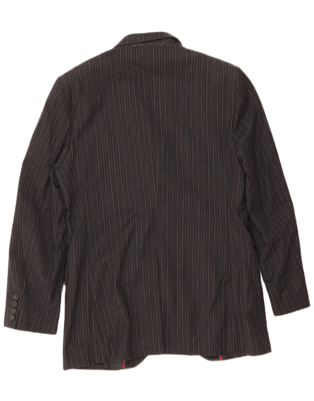 Sisley Chaqueta tipo blazer de 3 botones para hombre IT 46 Small Gris Algodón a rayas