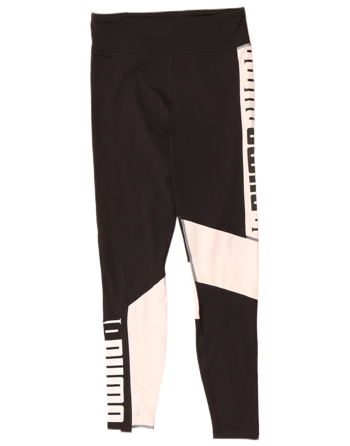 Puma Leggings gráficos para mujer, talla 40, talla M, color negro