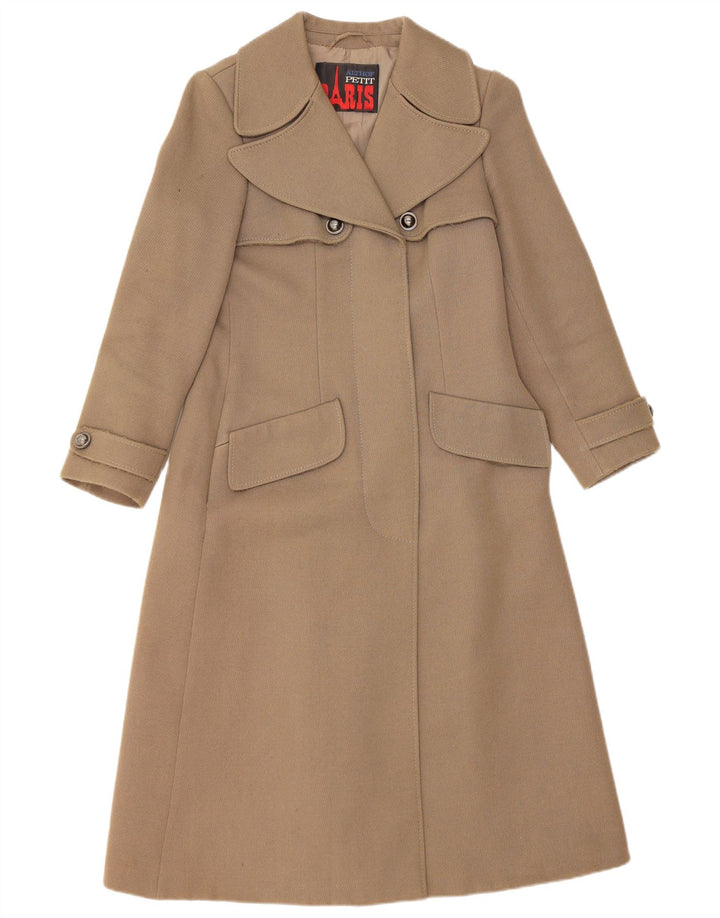 ALTHOF PETIT PARIS Womens Overcoat UK 10 Small Khaki