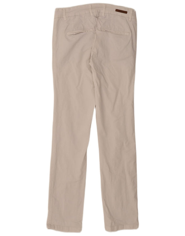 Zara Pantalón chino recto para hombre EU 40 Medium W31 L33 Algodón blanco roto