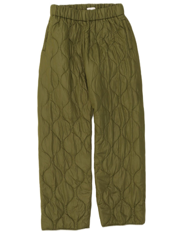 Pantalones acolchados para mujer Topshop XS W25 L30 Poliéster verde