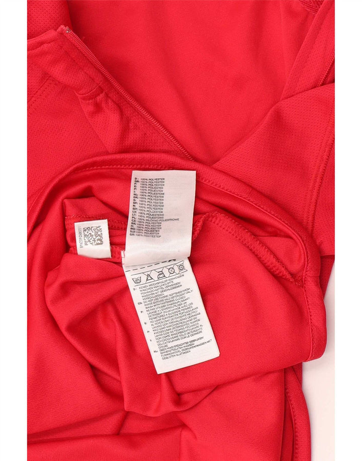 Adidas - Chándal con cremallera y cuello para mujer, talla 10, poliéster rosa pequeño