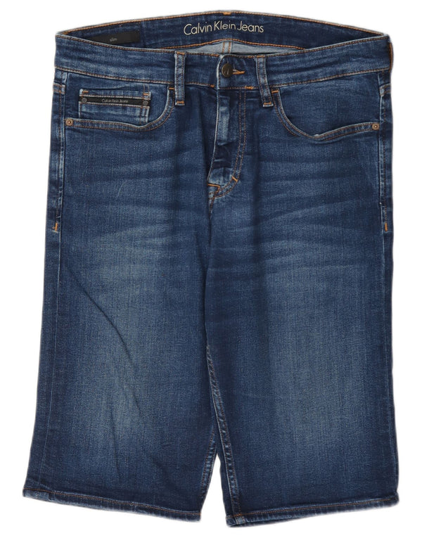 Pantalones cortos de mezclilla para hombre Calvin Klein W31 Algodón azul medio