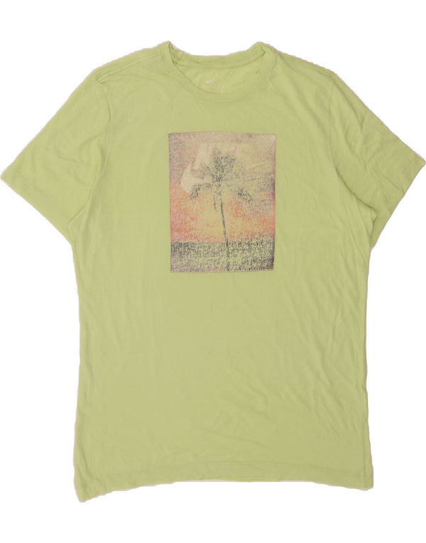 NIKE Mens Graphic T-Shirt Top Large Green
