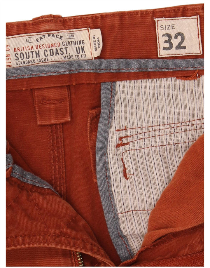 Pantalones cortos cargo para hombre Fat Face W32 Algodón marrón medio