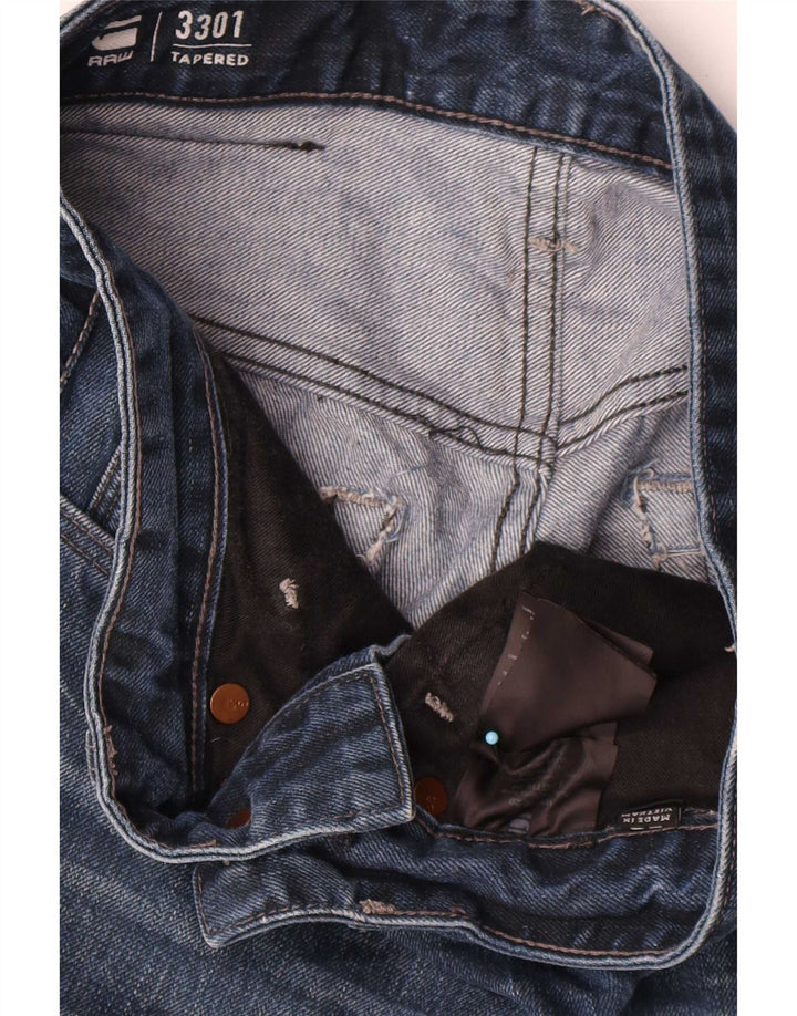 Jeans G-Star Mujer 3301 Tapered W29 L34 Azul Marino