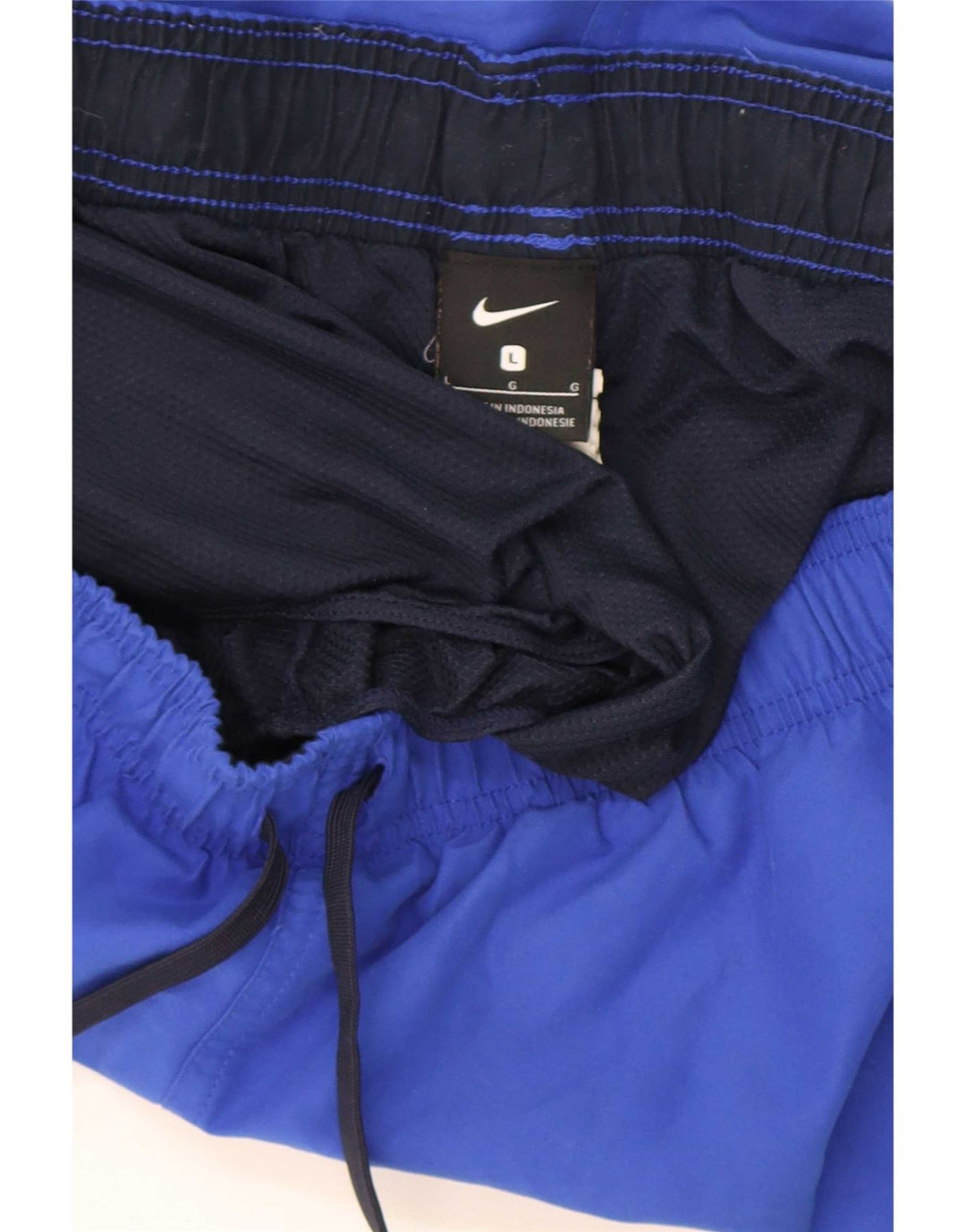 Nike - Pantalones cortos deportivos con gráficos para hombre, poliéster azul grande