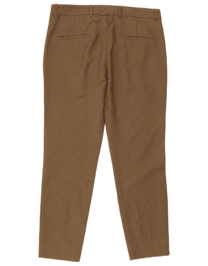 Zara Mujer Pantalón Chino Slim EU 40 Medium W30 L28 Caqui