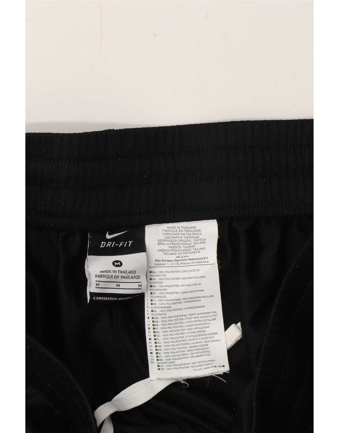 Pantalones cortos deportivos Nike Dri Fit para hombre Poliéster negro mediano